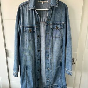 Blue Denim Long Jacket